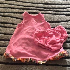 Ralph Lauren 2 Piece Swim Terry Cloth Cover Up -9M